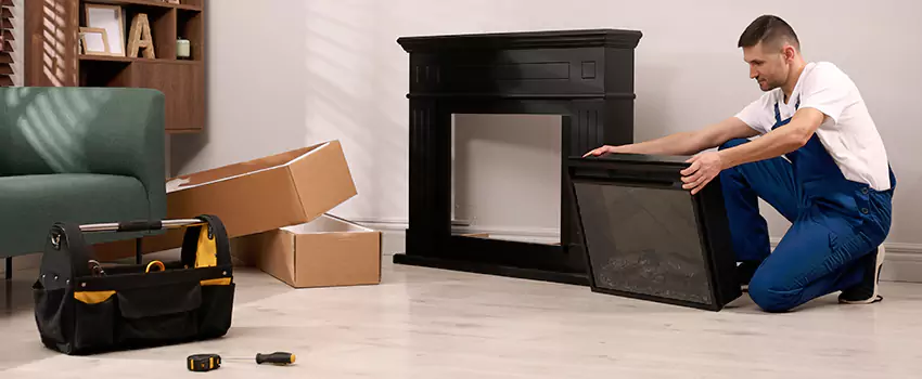 Old Rusted Metal Fireplace Repair And Replacement in Bullhead City, AZ